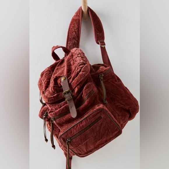 FreePeople Malta Velvet Backpack - Picture 4 of 5